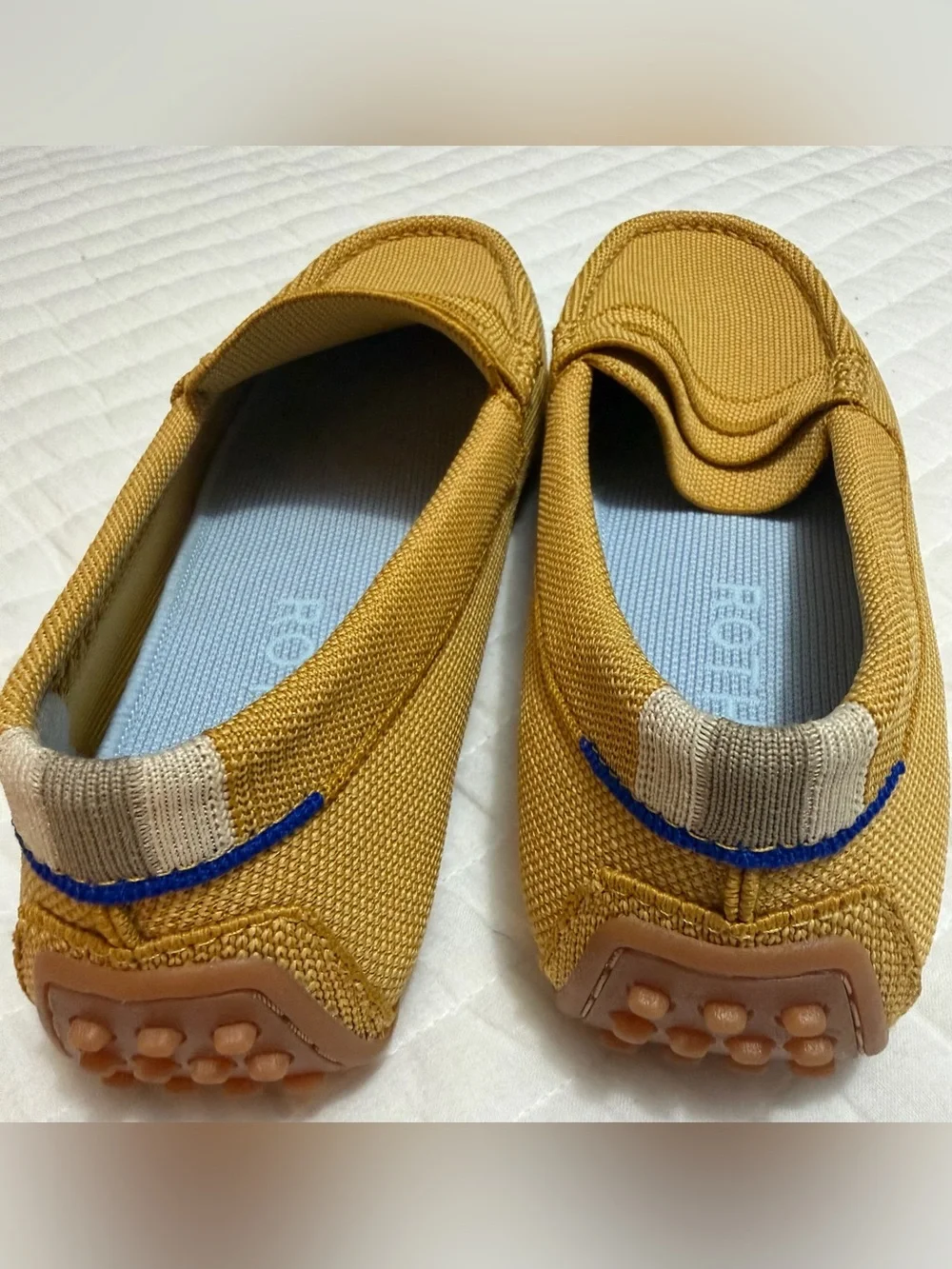 New Rothy's the Driver Slip-On Loafers Mustard Size 9